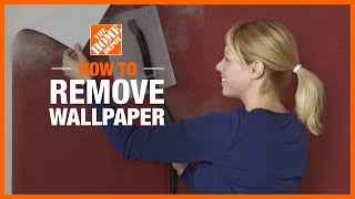 How to Remove Wallpaper  The Home Depot [upl. by Ojibbob]