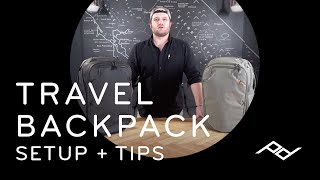 Peak Design Travel Backpack 45L Setup  Tips [upl. by Garfinkel623]