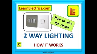 2 WAY LIGHTING CIRCUITS How to wire them How they work [upl. by Averi]