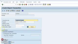 How to create Transaction code in SAP ABAP [upl. by Cathleen]