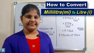 Conversion of Millilitre To Litre  How To Convert Millilitre To litre  Millilitre To Litre [upl. by Anitnas926]