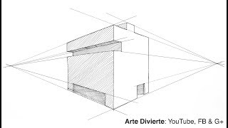 Perspectiva de 2 puntos para artistas  Muy fácil [upl. by Nohtiek923]