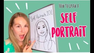 How To Draw A Self Portrait For Kids [upl. by Coster]