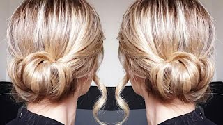 Chignon Chic Facile  Astuce avec une tresse  AngeliaHair [upl. by Arrotal]