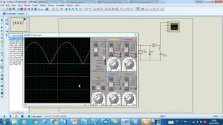 transformation de 220V atlernatif à 5V continu PROTEUS [upl. by Anu749]