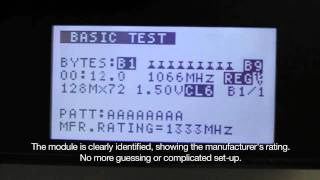 Test DDR4 DDR3 and DDR2 memory in seconds with RAMCHECK LX [upl. by Munmro395]