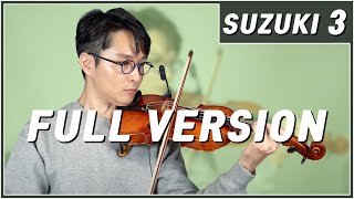 Suzuki Violin School Book Vol 3 Full Version bochankang [upl. by Yvehc664]