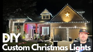 Outlining Your House With Custom Length Christmas Lights DIY Tutorial [upl. by Cleland]