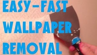 EASIEST FASTEST WAY TO REMOVE WALLPAPER GUARANTEED [upl. by Yarahs]