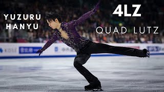 Yuzuru HANYU QUAD LUTZ 4Lz [upl. by Ashbaugh]