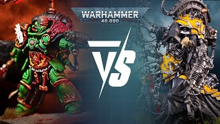 Salamanders Vs Adeptus Mechanicus 2000pts Warhammer 40K Battle Report [upl. by Llerrem95]