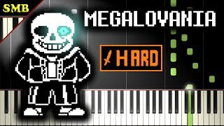 UNDERTALE  MEGALOVANIA  Piano Tutorial [upl. by Jacquenetta619]