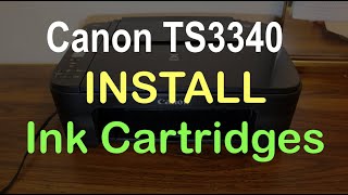 Canon TS3340 Ink Cartridge Replacement review [upl. by Akisej]