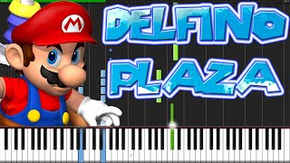 Delfino Plaza  Super Mario Sunshine Piano Tutorial Synthesia [upl. by Sedgewake]