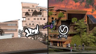 Vray for Rhino – How to Render Using Vray for Students and Beginners My Studio 6 Project Workflow [upl. by Melita]