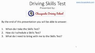 Maryland Driving Skills Test [upl. by Atinrev]