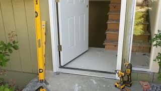 Jeld Wen Front Door Installation  Really crappy products and craftsmanship PART 1 [upl. by Michon]