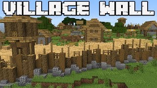 How to defend against a Pillager Raid  PLAINS VILLAGE WALL  MINECRAFT 114 [upl. by Selestina]