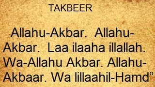 Takbeer For Eid Allahu Akbar  Non Stop KHAIRZAD [upl. by Sudhir395]