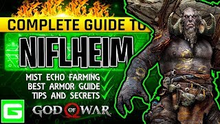 God of War Complete Guide to Niflheim  How to Get the Best Armor amp Fully Upgrade It  GOW 2018 [upl. by Sosthina]