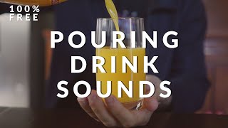 Refreshing Pouring Orange Juice Sound Effects  Free Foley Sounds [upl. by Letnuahs834]