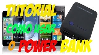 Tutorial como usar o carregador portatil Power Bank [upl. by Maddeu421]