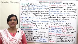 Class 83  Homeopathic System of Medicine Part 03 Diagnosis Treatment amp Role of Pharmacognosy [upl. by Kip327]