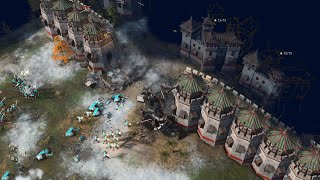 Age of Empires 4  2v2v2v2 EPIC BATTLES  Multiplayer Gameplay [upl. by Nawor]