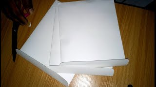 How to make an envelope using A3 paper and glue [upl. by Kovacev]