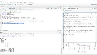 Exploratory Factor Analysis EFA in R  Part 2 [upl. by Audrey943]