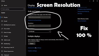 How to fix screen resolution problem windows 10 Easy Method [upl. by Irek160]