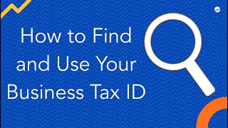 How to Find and Use Your Business Tax ID [upl. by Lindsey446]