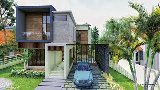 A beautiful contemporary 4 bedroom modern house in Kochi Kerala  A walkthrough video [upl. by Alexandra]