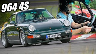 Freshly Rebuilt Porsche 964 C4 Tastes the Nürburgring [upl. by Arondel]