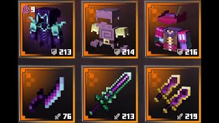 ALL NEW Uniques amp Items Showcase Minecraft Dungeons Echoing Void DLC [upl. by Anole]