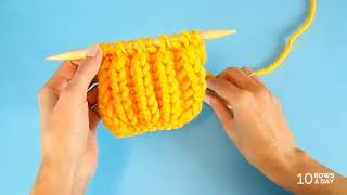 The Easiest Way to Knit Brioche Stitch [upl. by Woodsum]