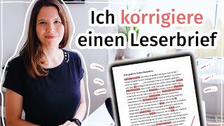 Korrektur eines Leserbriefs Besser Deutsch schreiben B2 [upl. by Horlacher282]