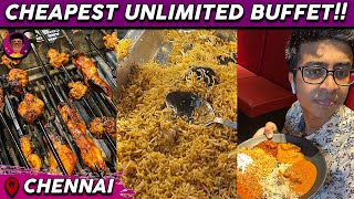 BEST Cheapest Unlimited Buffett in Chennai🔥😳 50 OFF at ₹475💰  Idris Explores [upl. by Nobie]