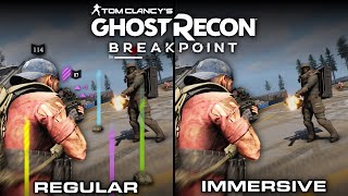 Ghost Recon Breakpoint Ghost Experience Immersive vs Regular  Direct Comparison [upl. by Ayikur]