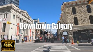 Calgary  Downtown  Walking Tour  Alberta Canada [upl. by Wolfson]