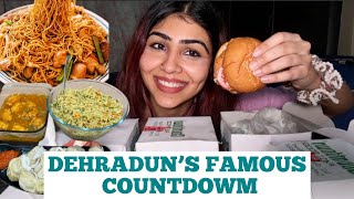 DEHRADUN FAMOUS COUNTDOWN FOOD REVIEW  Momo Burger Manchurian amp More [upl. by Mussman]