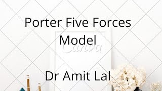 Porter Five forces Model  Strategic Management  NTA UGC NET Management [upl. by Leinoto321]