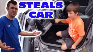 Kid Takes Uncles Car To Go To Mcdonalds SKIT [upl. by Nosahc]