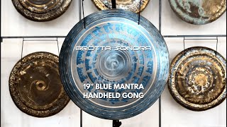 Grotta Sonora  19quot Blue Mantra Handheld Gong  A 1165 Hz [upl. by Negam]