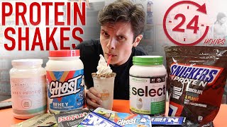 I Only Drank PROTEIN SHAKES For 24 HOURS PROTEIN POWDER REVIEW [upl. by Borlase]