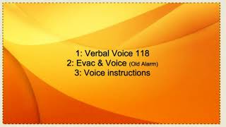 Fire Alarm Voice Evacuation Alarm Example [upl. by Durno]