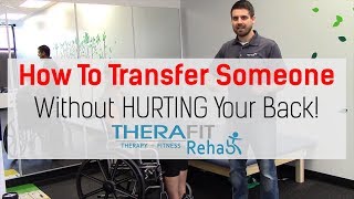 Physical Therapy Transfer Training  How To Transfer From Wheelchair To Bed [upl. by Acinorev]