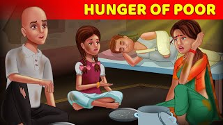 Hunger of poor people   A Heart Touching Story In English  AnimatedStories [upl. by Behlke663]