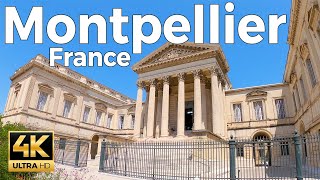 Montpellier France Walking Tour 4k Ultra HD 60fps – With Captions [upl. by Bevan]