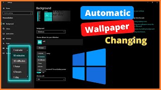 How to Enable AUTO CHANGE Wallpapers in Windows 11107🔥🔥🔥 [upl. by Sidran458]